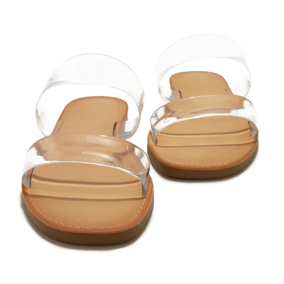 Double Clear Band Sandals - Picture 4 of 12